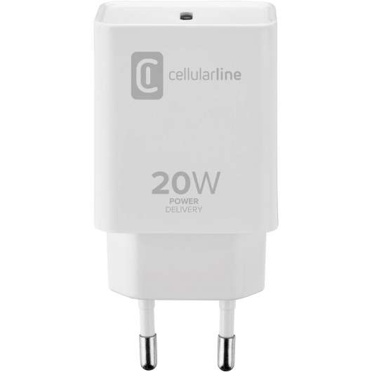 Cellularline Väggladdare USB-C 20w Iphone