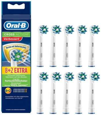 Oral-B CrossAction 8+2. 5 st i lager
