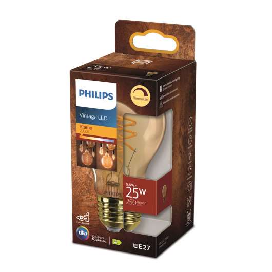 Philips LED Classic 25w norm e27 guld