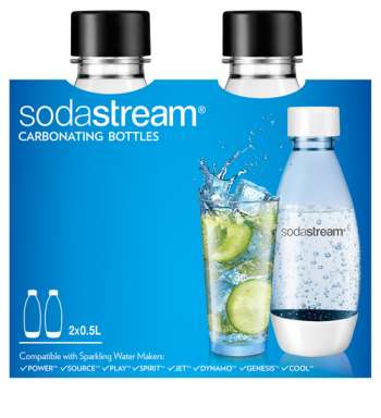 Sodastream Fuse Black 2x0,5L. 10 st i lager