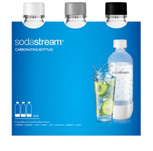 Sodastream PET 3x1 L. 10 st i lager